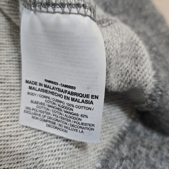 Nike Ohio State University Heathered Gray and Black Crewneck, Size Large - Picture 6 of 7